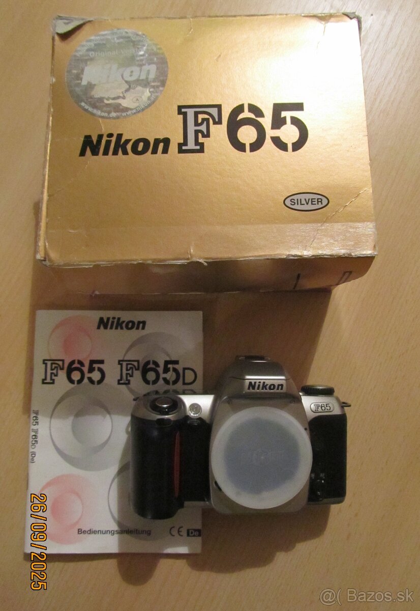 Nikon F-65 AF zrcadlovka kinofilm -orig. baleníTOP stav
