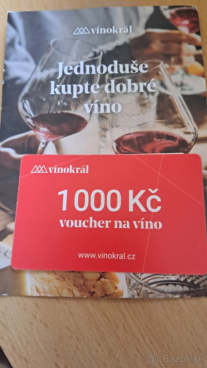 Predám poukážku na víno v hodnote na 1000kč