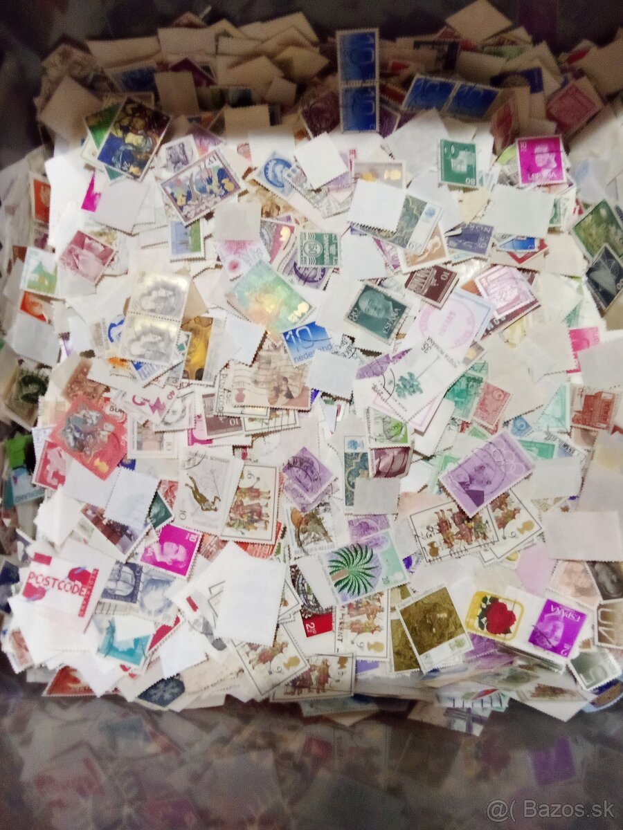 poštové známky 100 g