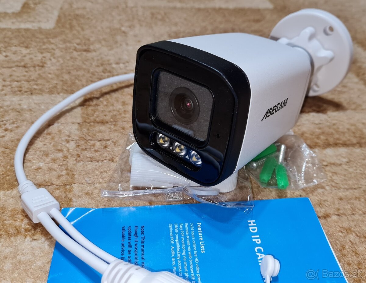 Asecam PoE kamera 4K Super Starlight Aurora Lux SONY IMX415