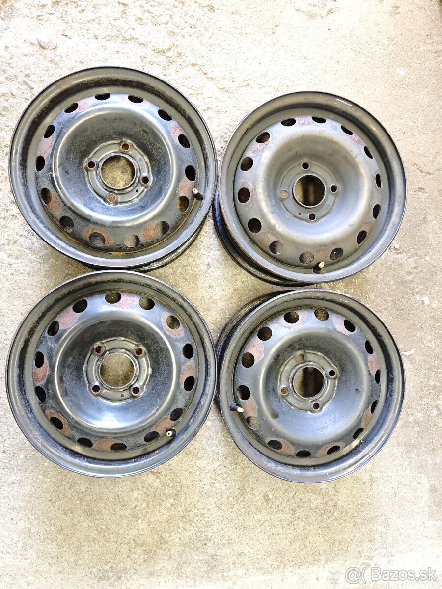 R14, 4x108 plechové disky