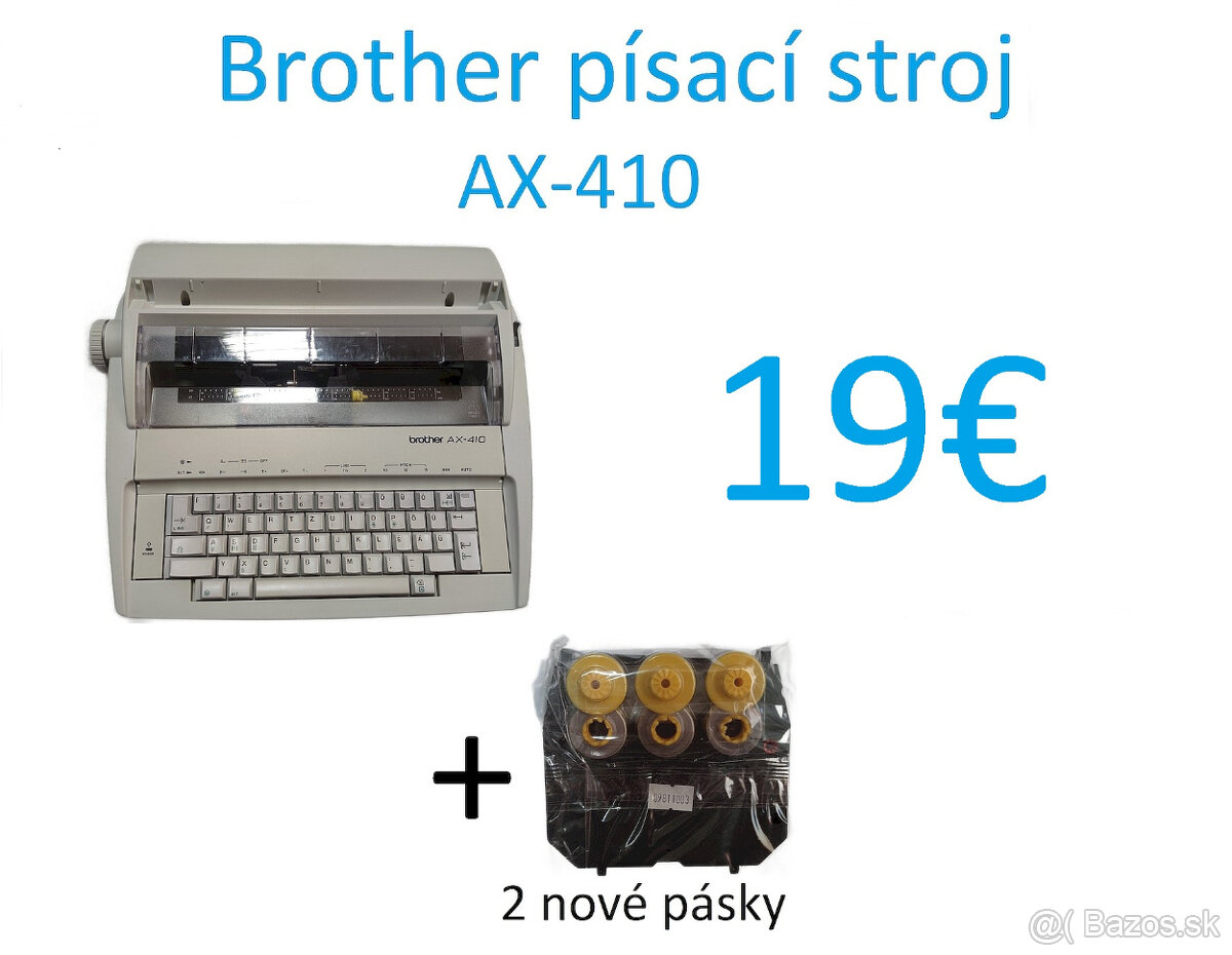 Brother AX-410 elektronický písací stroj s príslušenstvom