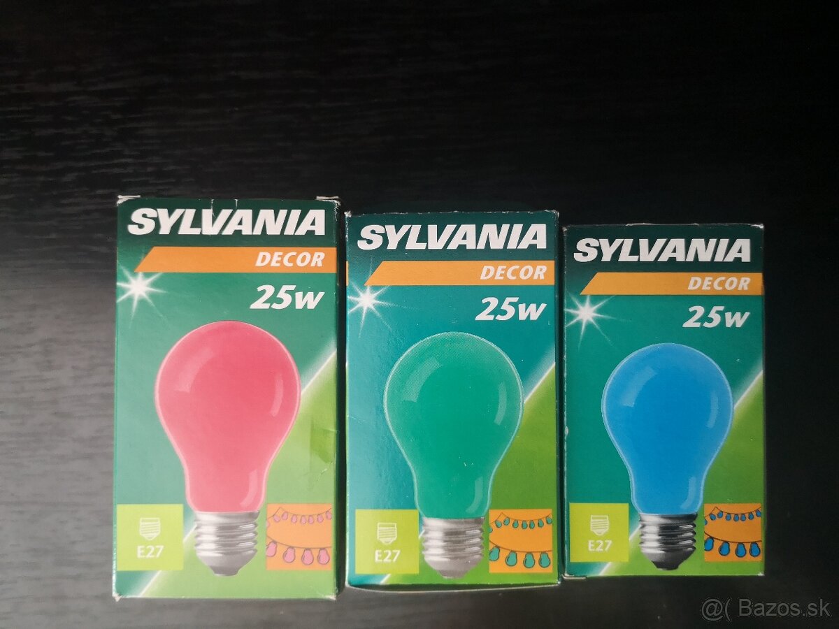 Farebné žiarovky Sylvania