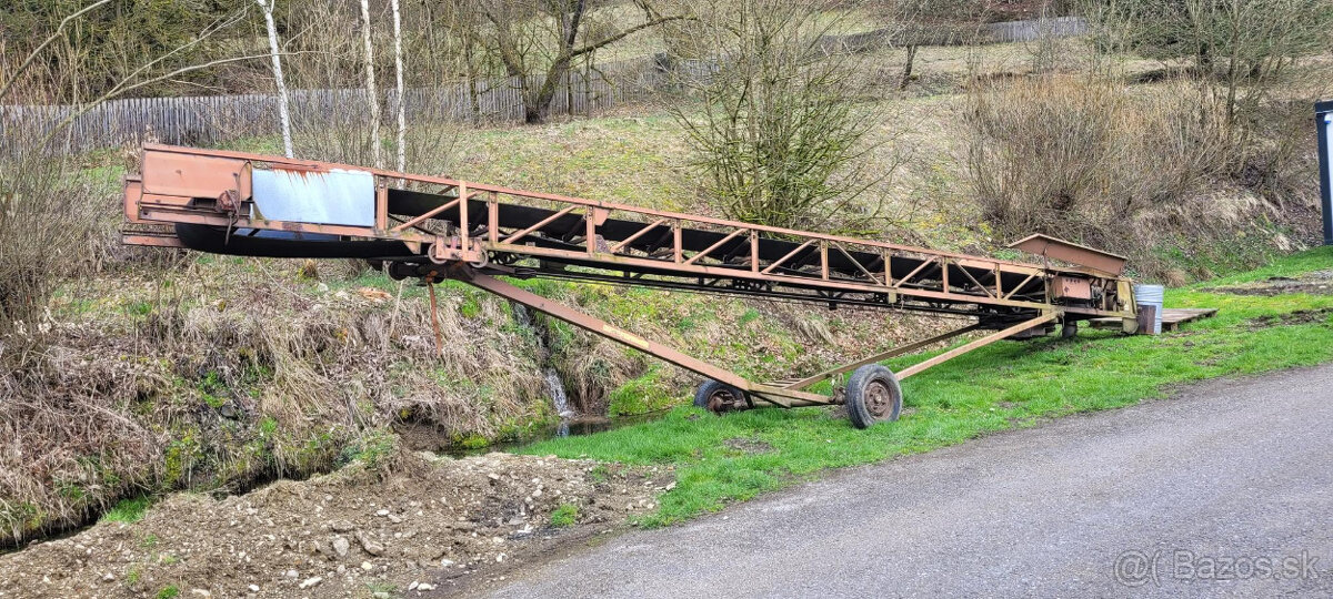 Predám pasový dopravník 10 m dlžka pasu celková 11m