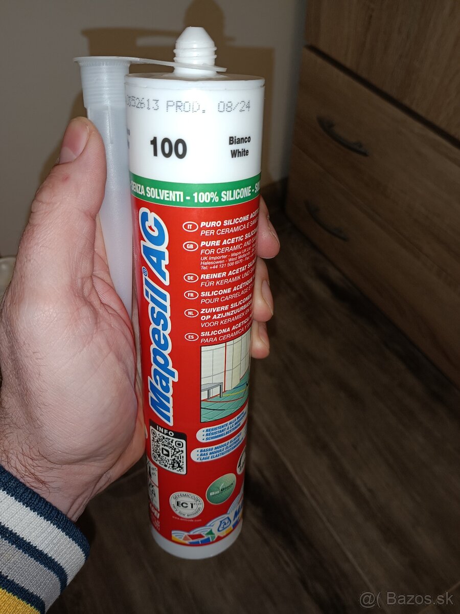 Sanitárna silikón biely mapei