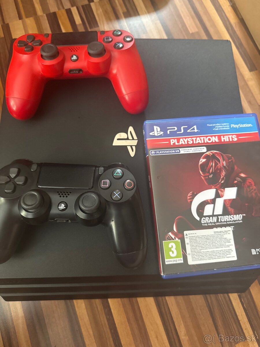 Ps4 pro gran turismo+ 2 ovládače