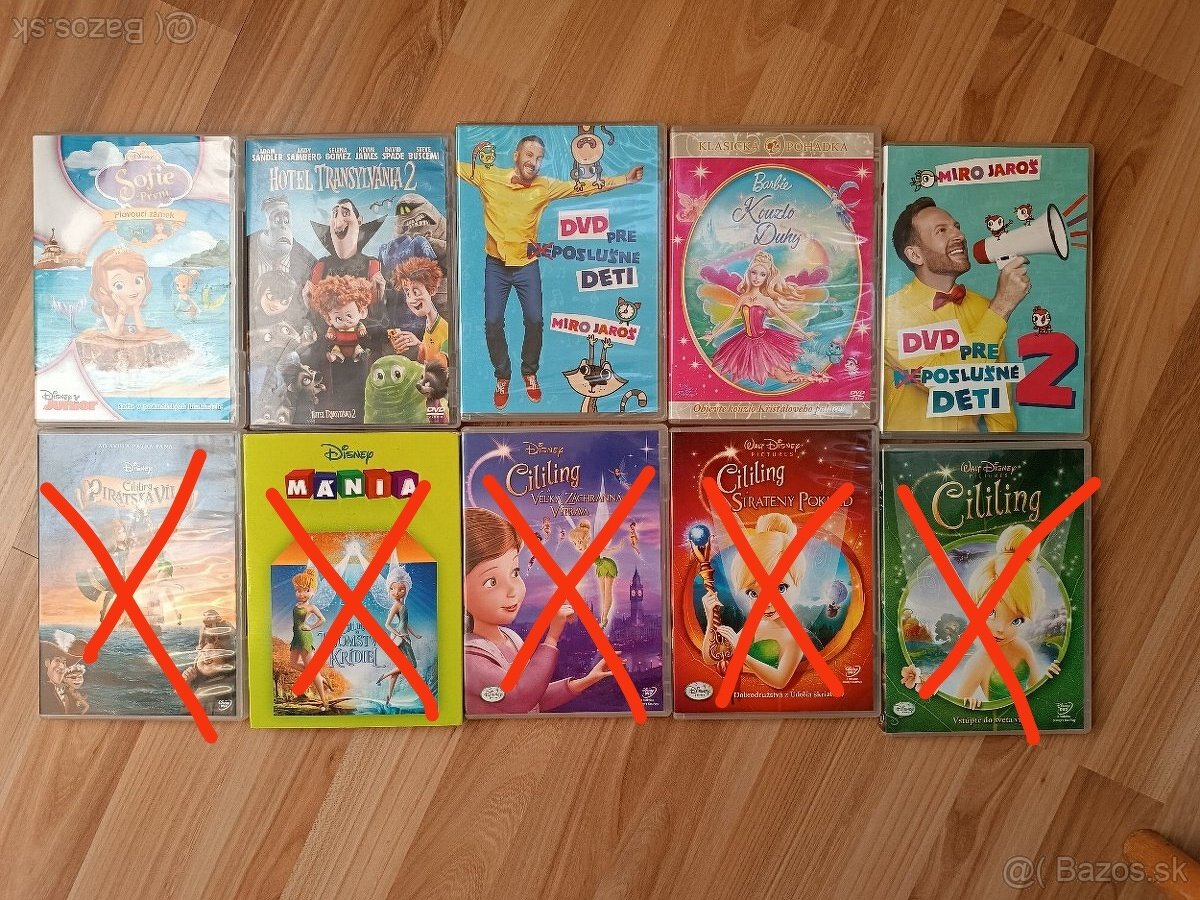 Predám rôzne detské DVD rozprávky
