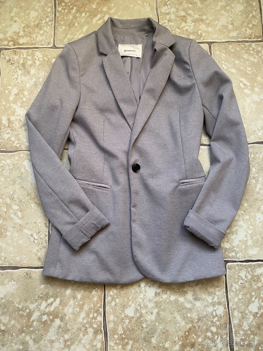 Sivé sako Stradivarius