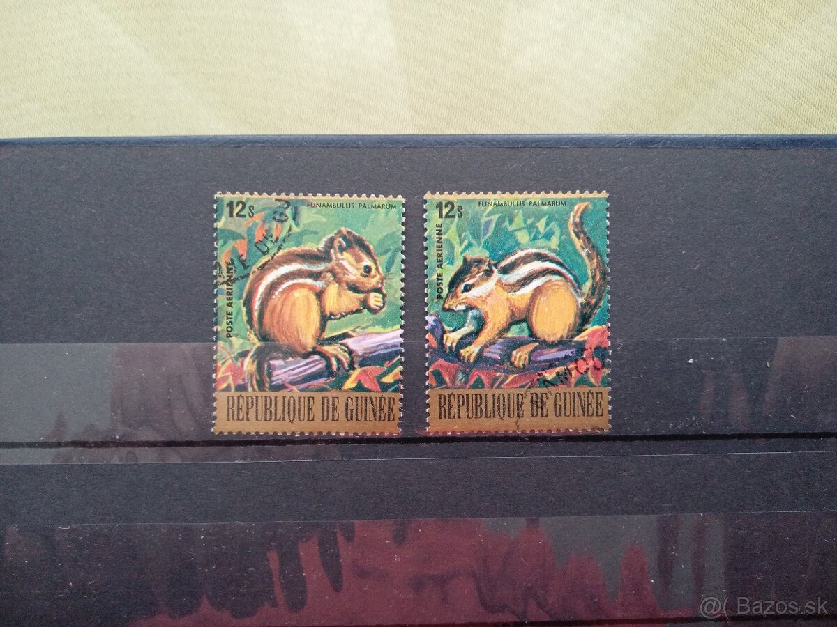 Poštové známky č.451 - Guinea - fauna