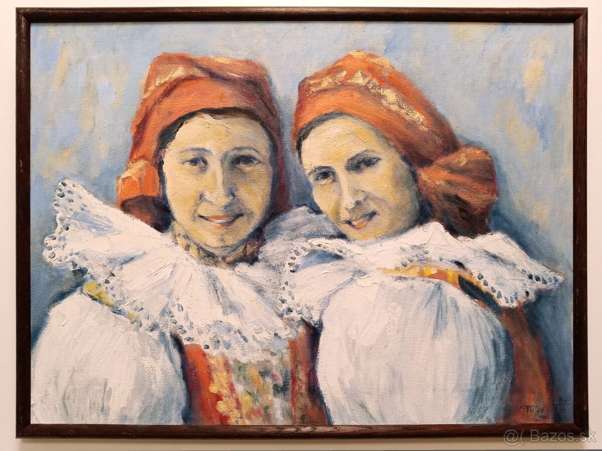 Obraz Veselanky, Jaromír Hynšt, olej 48x64