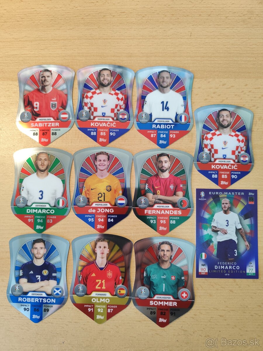 Euro 2024 kartičky Topps Match Attax