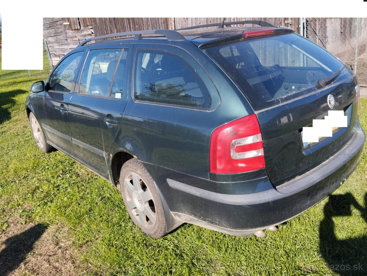 zadny naraznik, škoda octavia 2 combi 2008
