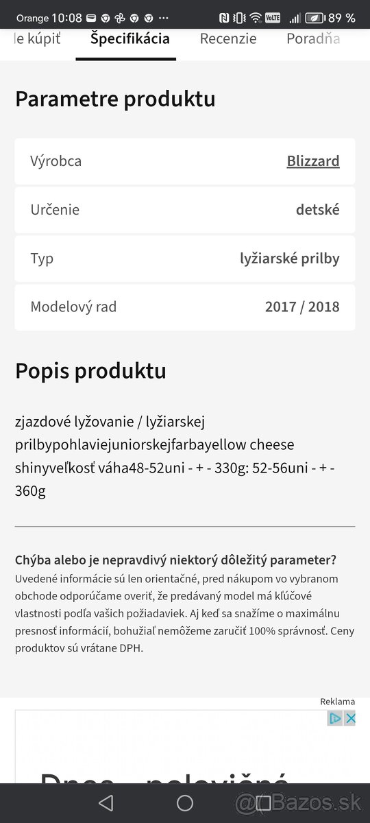Detská prilba