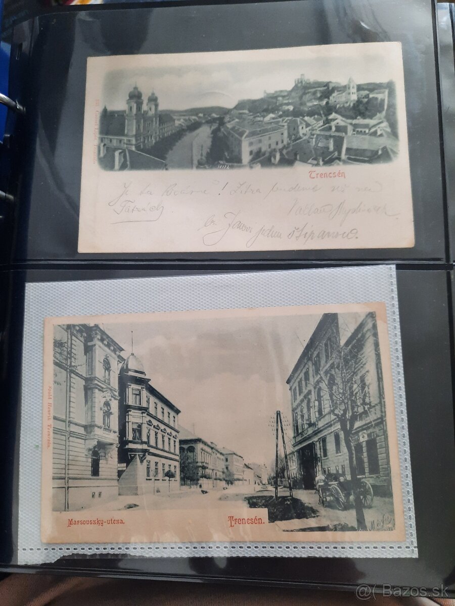 Pekná zbierka starých pohľadníc - TRENČÍN.