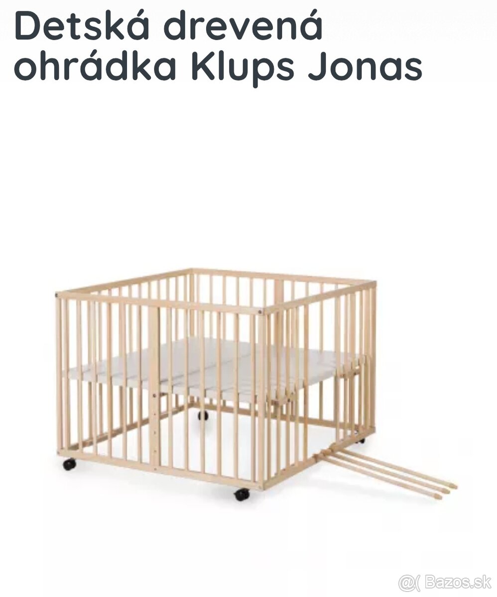 Drevená ohrádka klups