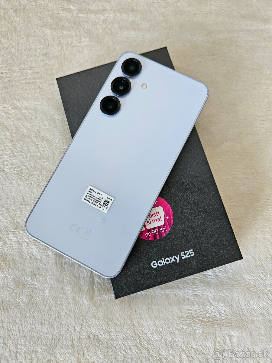 Samsung S25 512gb nový+sklo+púzdro+rýchlonabíjačka Samsung