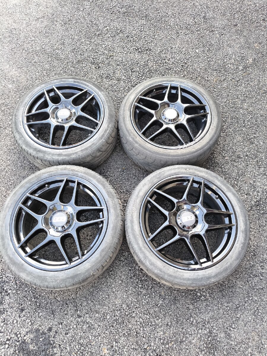 Hliníkové disky BBS 5x112 R17 + pneu 225/45R17