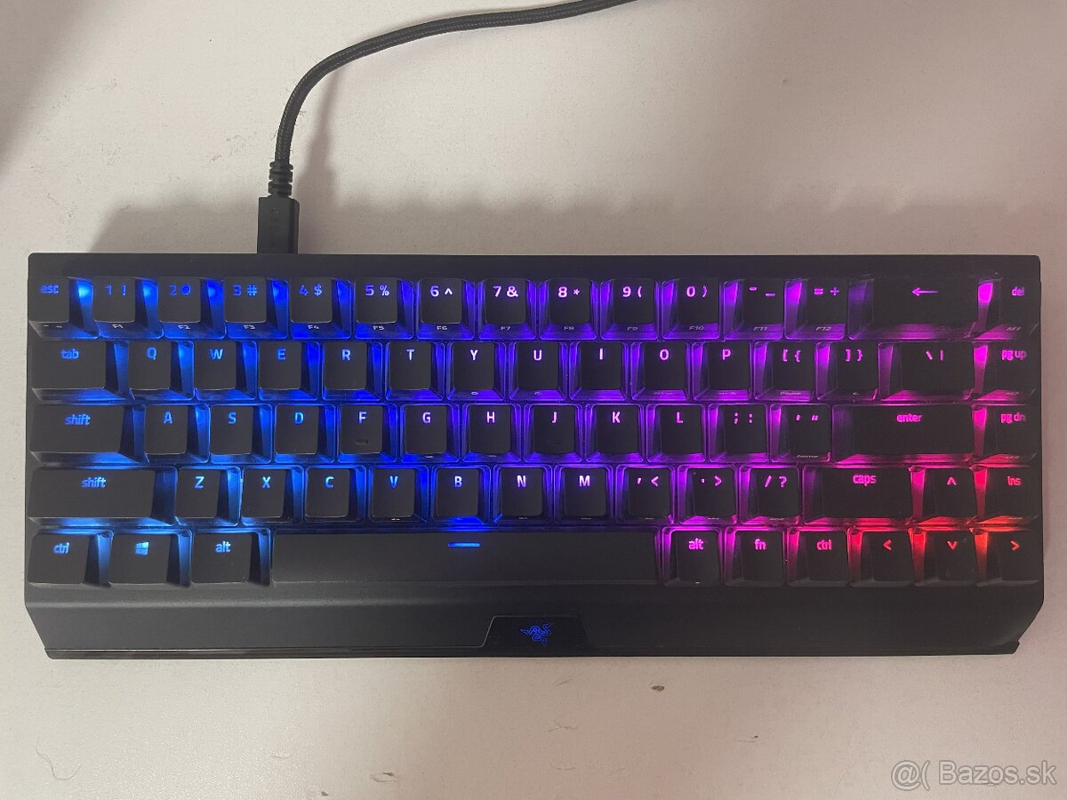 Herná klávesnica-Razer BLACKWIDOW V3 MINI HyperSpeed Wireles