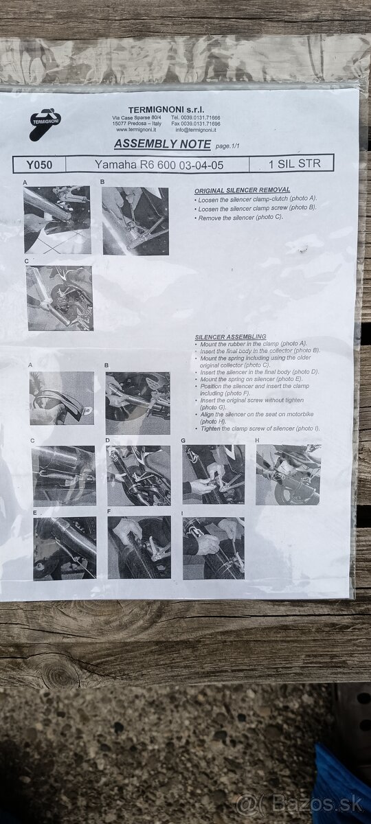 Výfuk z Yamaha R6
