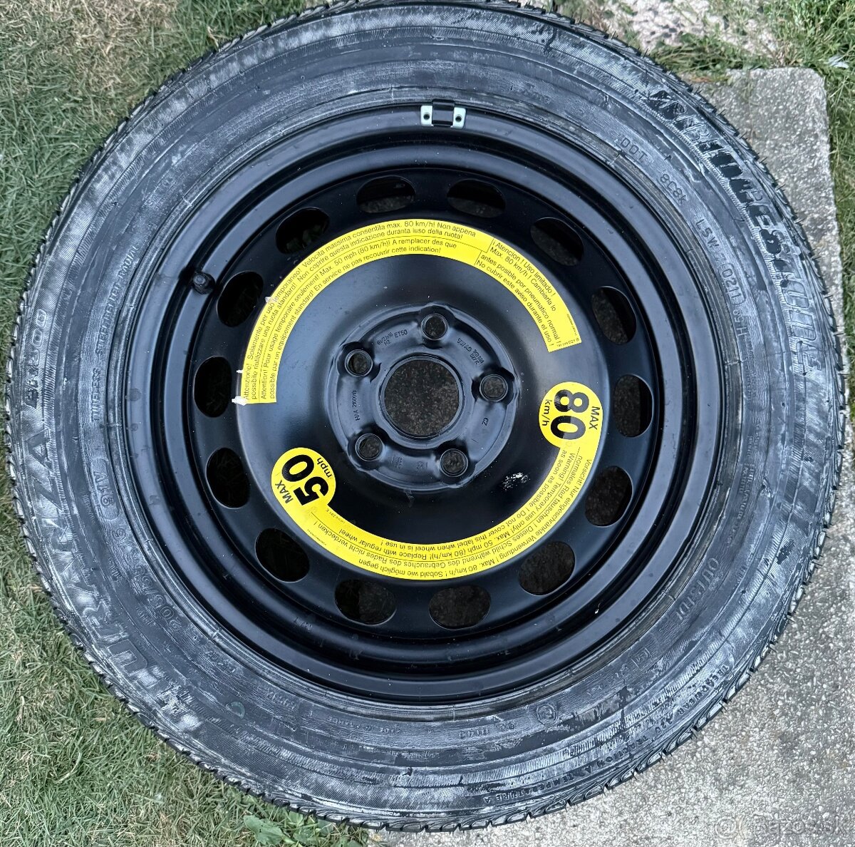 Skoda vw Audi rezervne koleso 5x112 r16 stred otvor 57 1mm