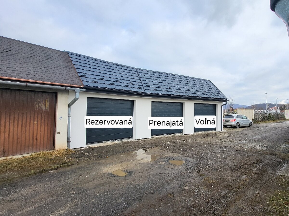 Garáž na prenájom ulica Toplianska Bardejov