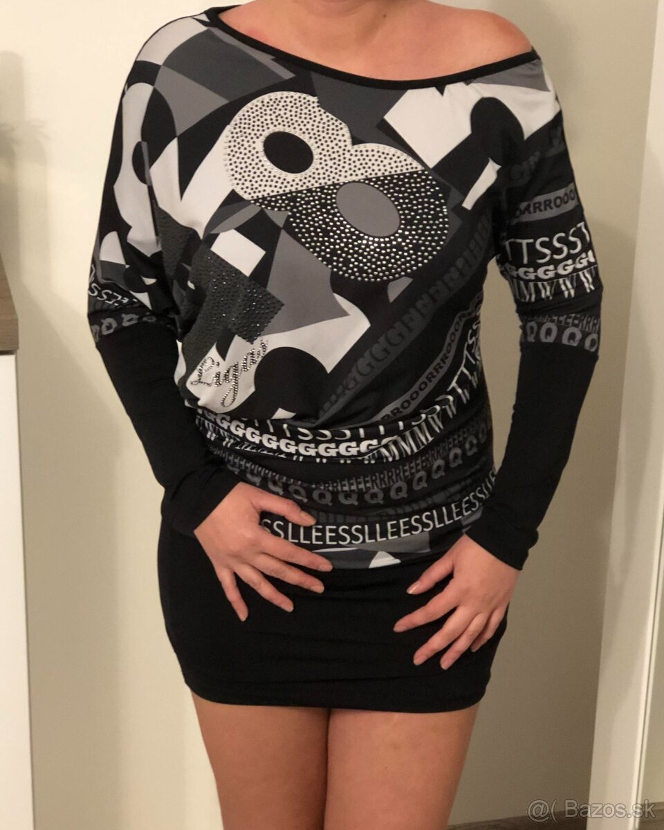 Krátke šaty / tričko s dlhým rukávom