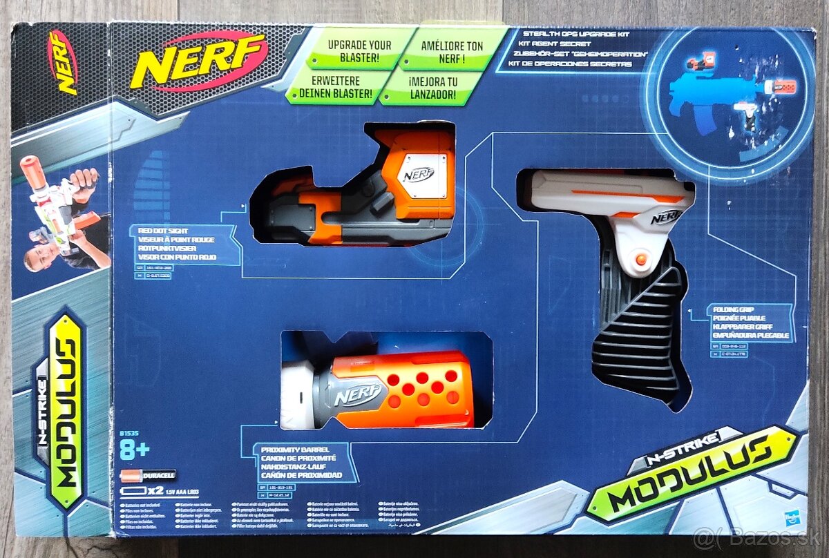 NERF modulus - 5 doplnkov + terčík