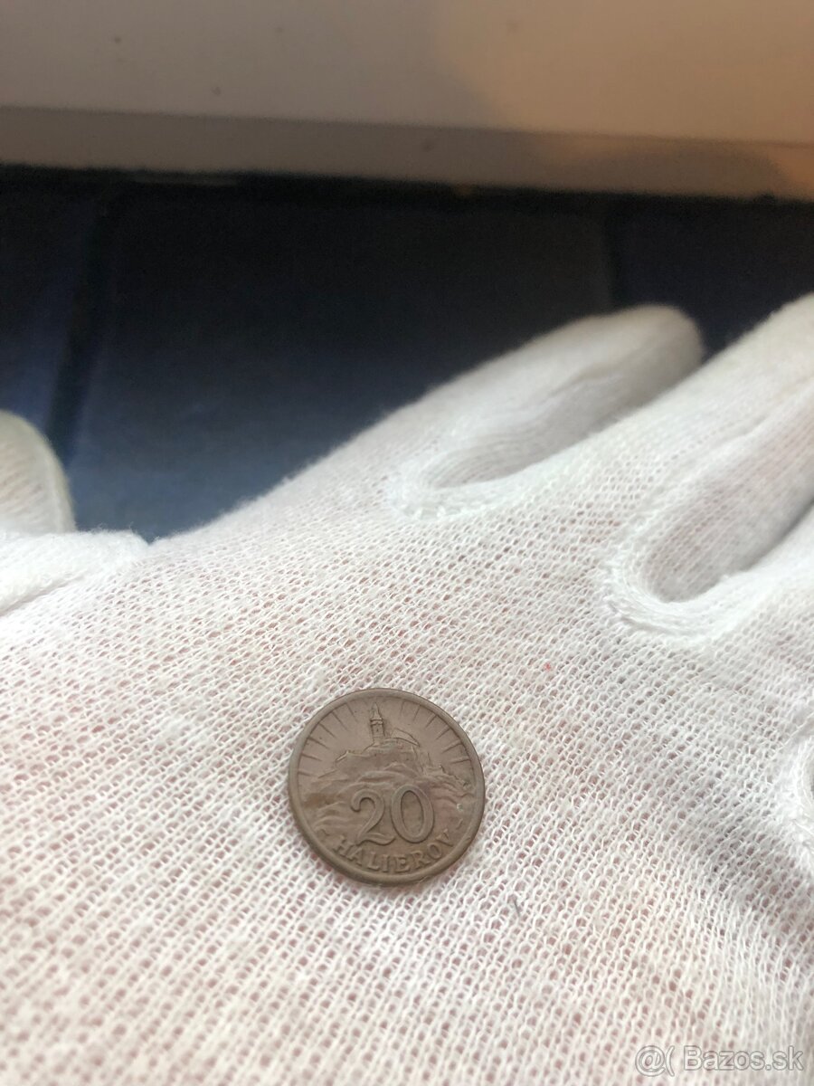 20 halier 1942 CuZn Top stav