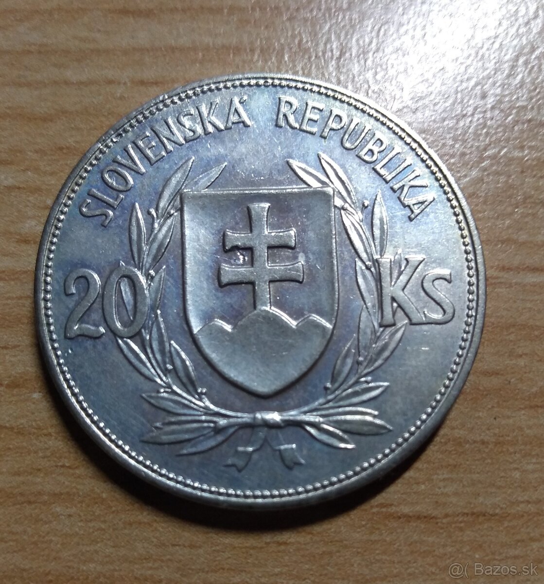 20 Koruna Jozef Tiso 1939 - slabo magnetická