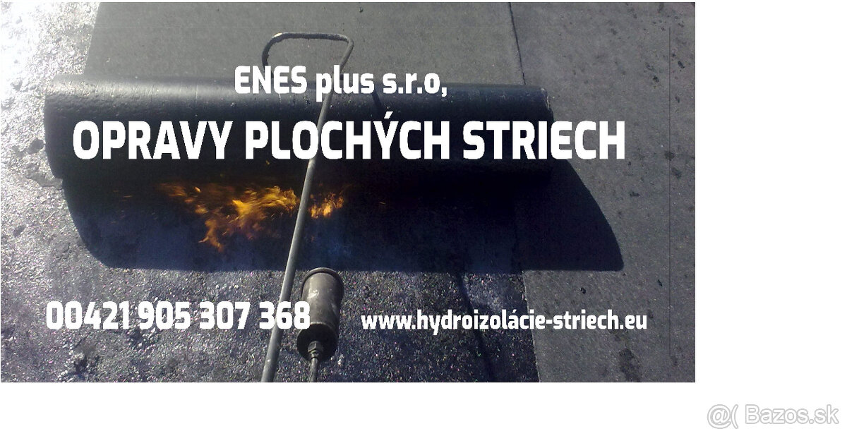 Opravy plochých striech.