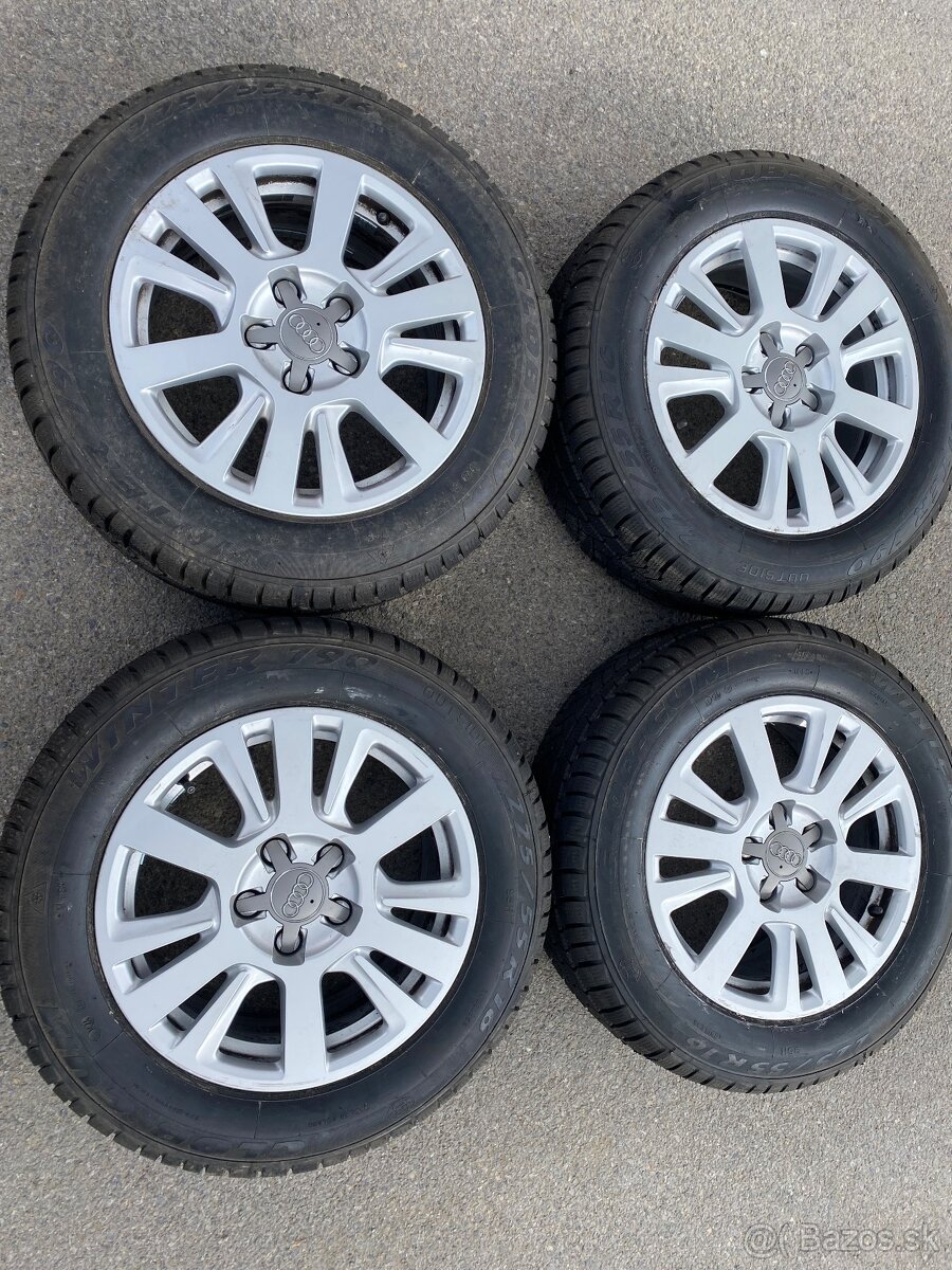 Predám elektrony a zimné gumy 225/55R16 na Audi A6 16-tky
