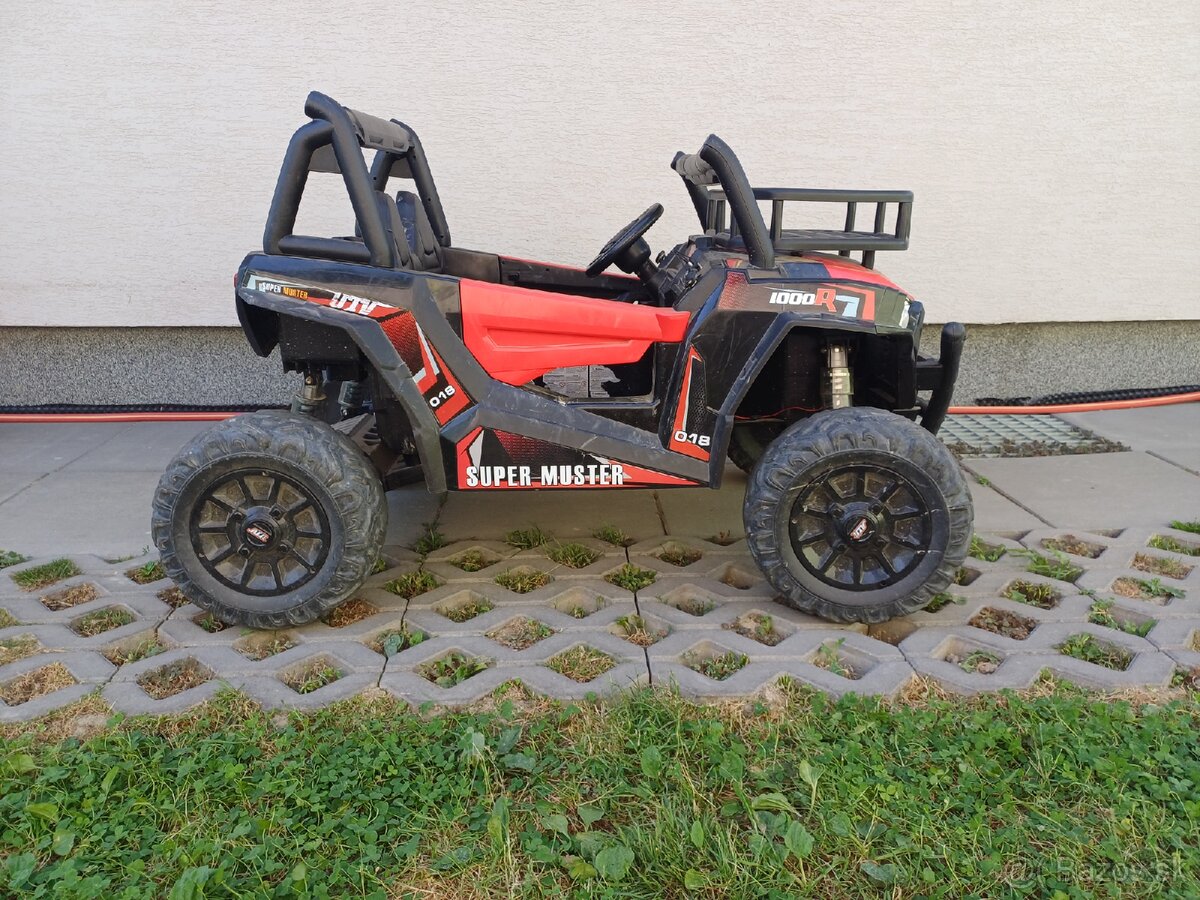 Elektricke detske auticko UTV 24V cervene
