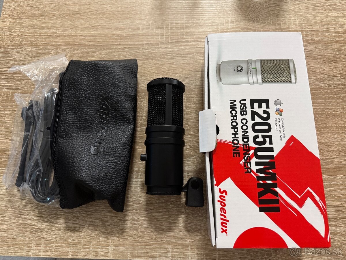 Kondenzatorový mikrofón SUPERLUX E205UMKII