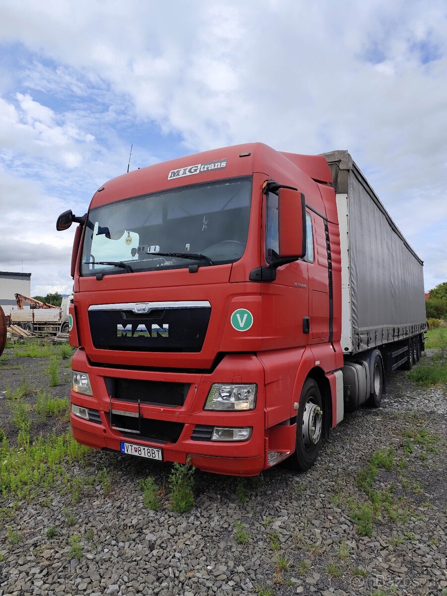 MAN TGX 18.440 Euro 5 + náves Schmitz - mulda
