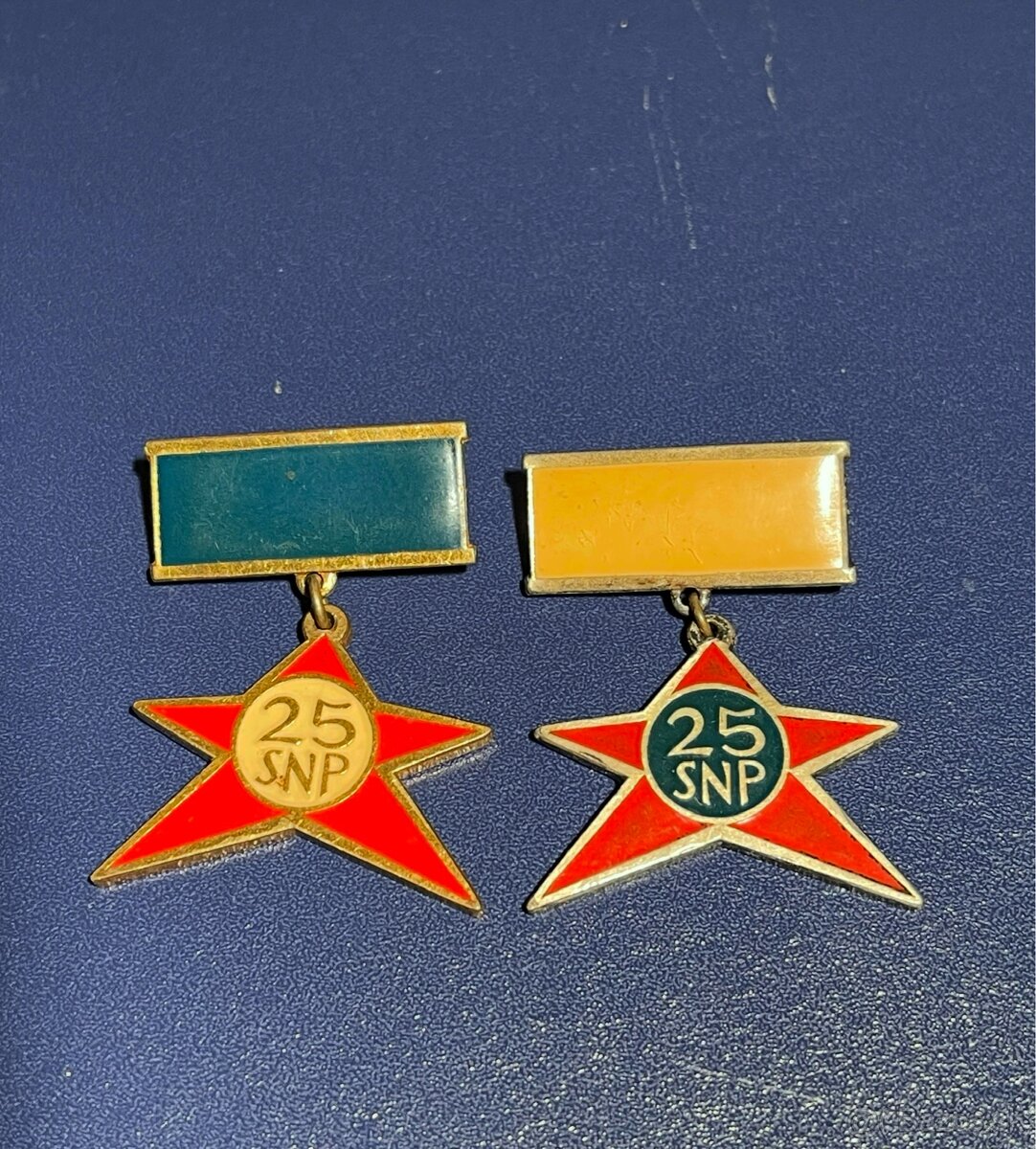 Medaile SNP 25 Zvolen obe varianty