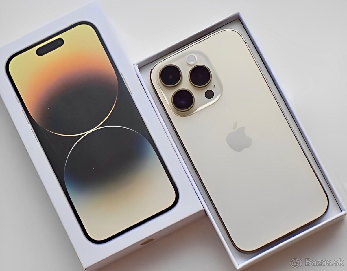 iPhone 14 Pro Gold BATERIE 100% TOP