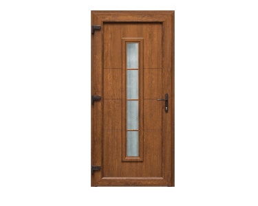 Vchodové plastové dvere, lave