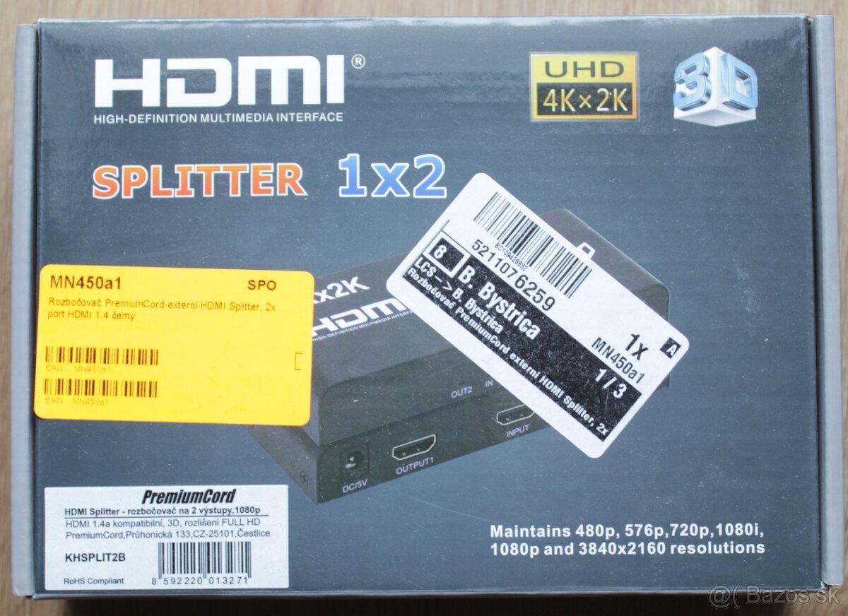 externý HDMI Splitter PremiumCord