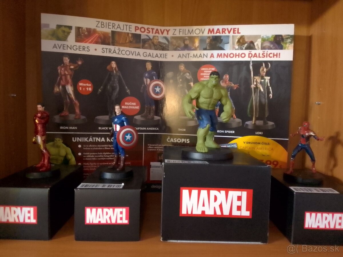 Marvel - Iron Man, Captain America, Hulk, Spiderman