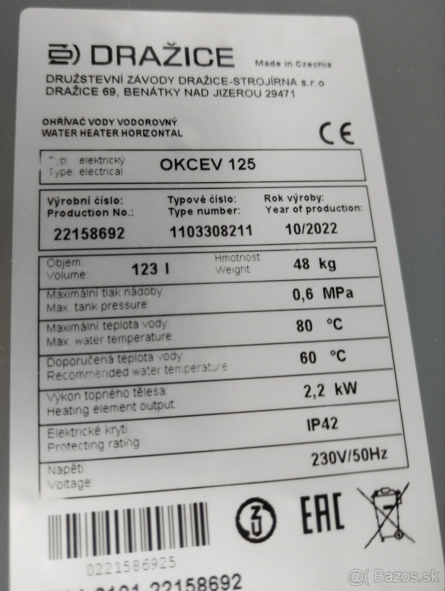 DRAŽICE OKCEV 125