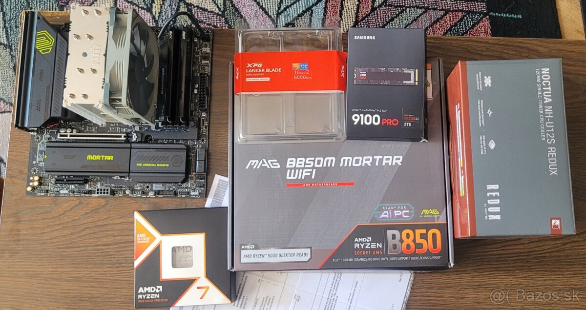 P: Set B850 Ryzen 9800x3D 32gb ram 2tb nvme gen5