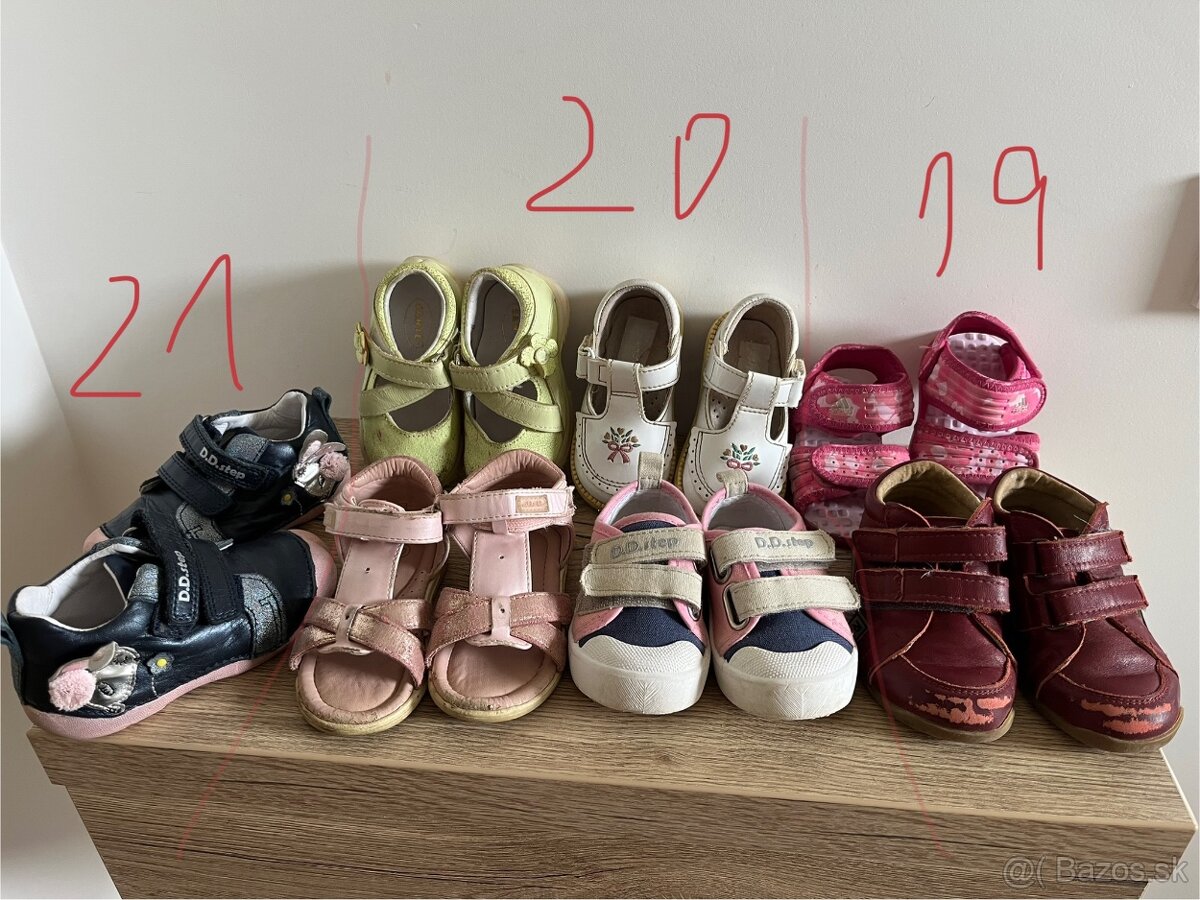 Darujem topánky 19, 20, 21