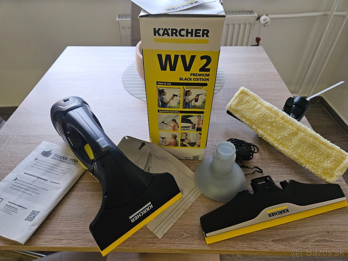 Batériový čistič okien WV 2 Premium Čierna edíc