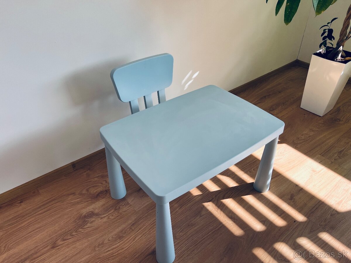 Stôl+stolička Ikea Mammut