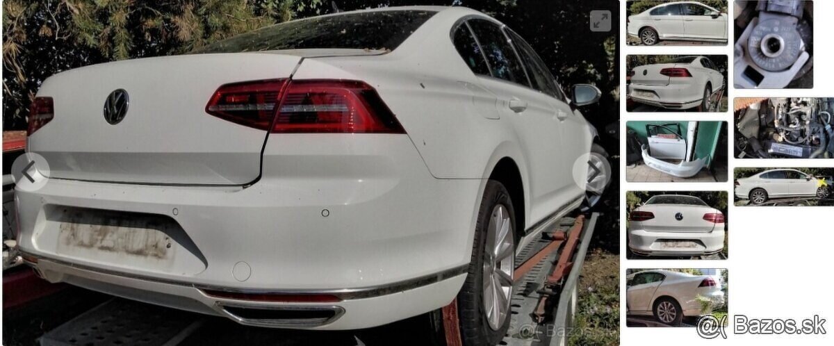 Volskwgen Passat B8 2.0 TDi 2019 predám DVERE, zadný nárazní