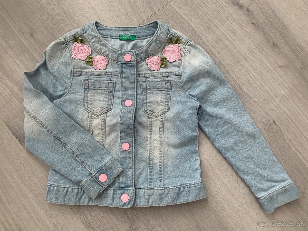 Detská jeansová bunda zn. United Colors of Benetton veľ. 120
