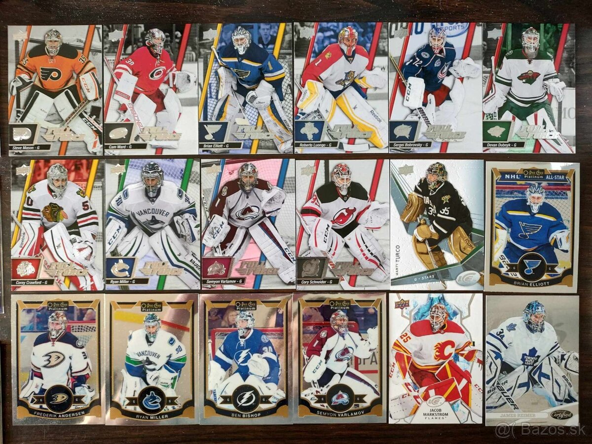 Predam Hokejove karticky brankarov