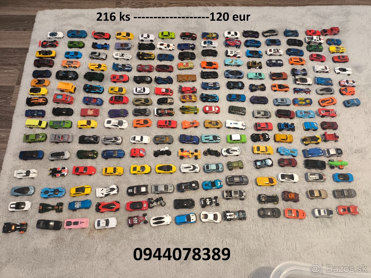 216 ks HOTWHEELS - iba v celku