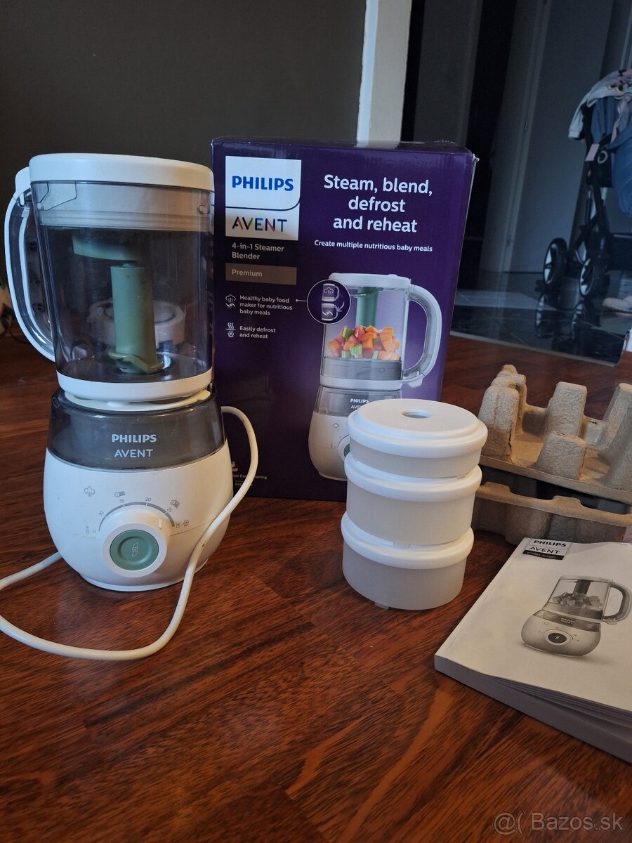 Philips Avent 4v1 Parný hrniec & Mixér - super stav
