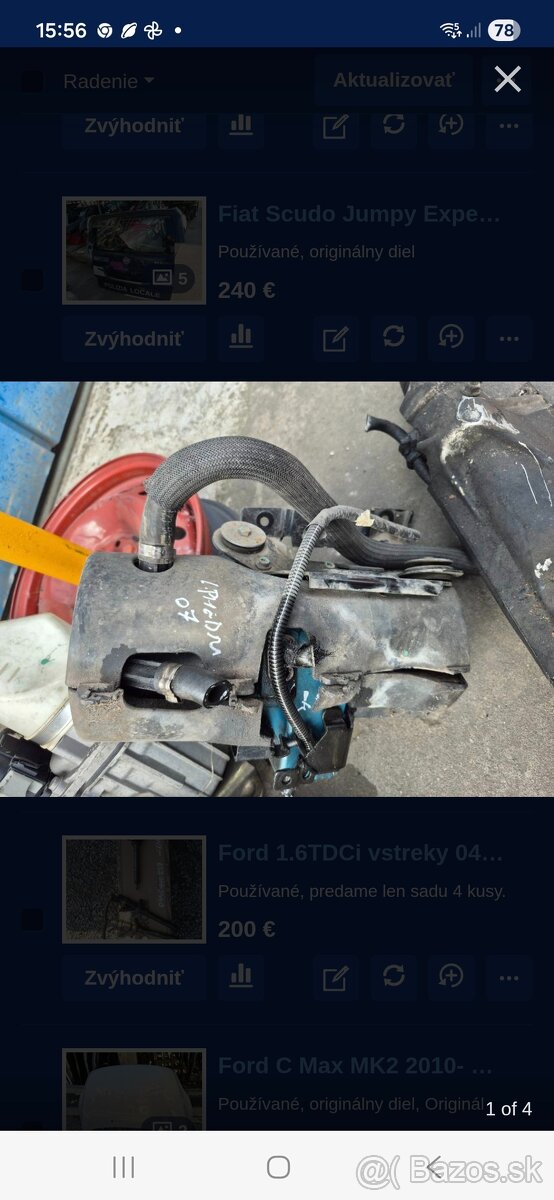 Fiat Scudo Phedra Jumpy Expert elektricke servo cerpadlo